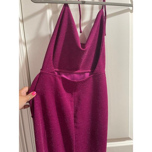 Michael Costello x REVOLVE Semira Halter Gown - Magenta - EUC - XS - Picture 8 of 8